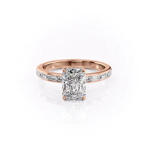 The Jennifer Set With A 1 Carat Radiant Lab Diamond