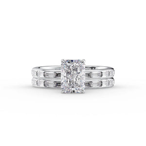 The Jennifer Set With A 2 Carat Radiant Lab Diamond