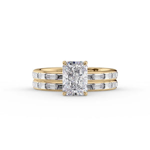 The Jennifer Set With A 2 Carat Radiant Lab Diamond