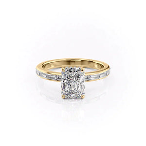 The Jennifer Set With A 1 Carat Radiant Lab Diamond