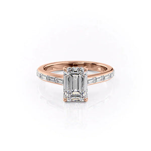 The Monica Set With A 1.5 Carat Emerald Lab Diamond