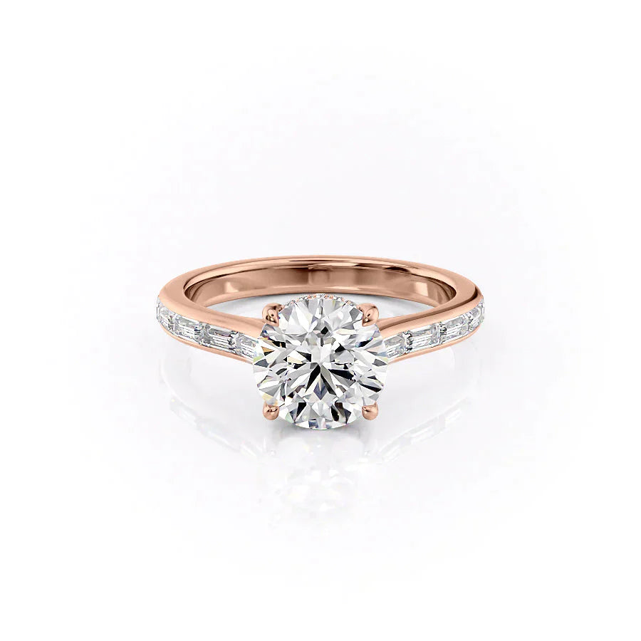 The Monica Set With A 1.5 Carat Round Lab Diamond