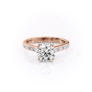 The Monica Set With A 2 Carat Round Lab Diamond