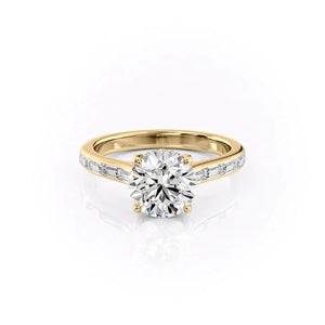 The Monica Set With A 1.5 Carat Round Lab Diamond