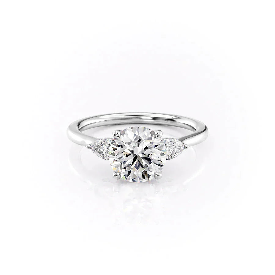 The Megan Set With A 1 Carat Round Lab Diamond