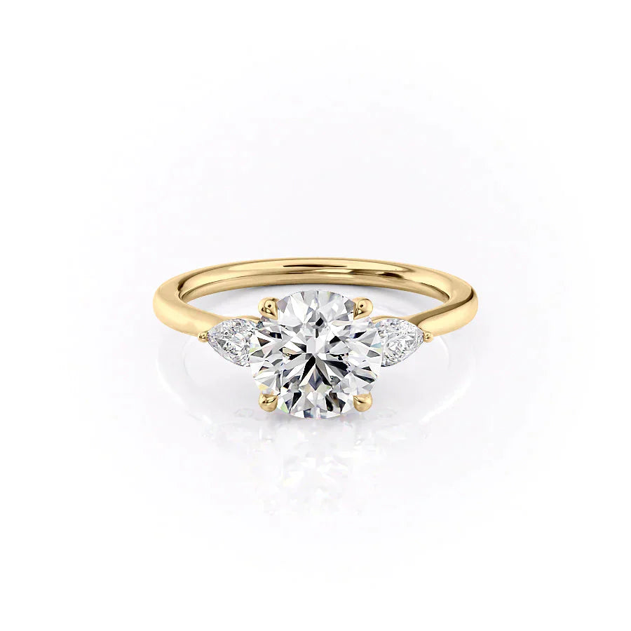 The Megan Set With A 1 Carat Round Moissanite