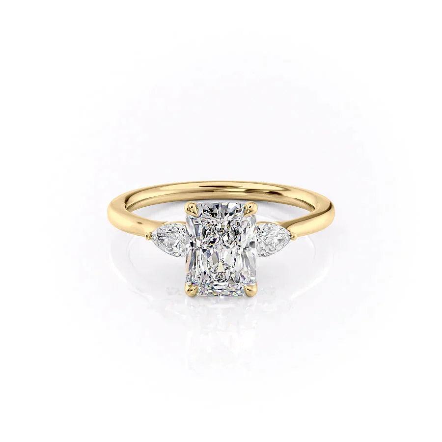 The Megan Set With A 2 Carat Radiant Moissanite