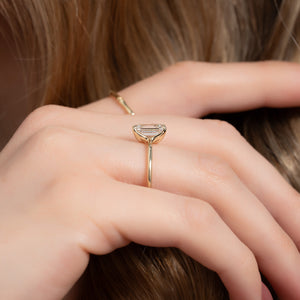 The Ashley Set With A 2.5 Carat Emerald Lab Diamond
