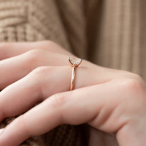 The Ashley Set With A 3 Carat Oval Lab Diamond