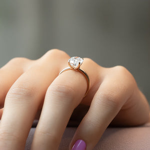 The Ashley Set With A 3 Carat Oval Lab Diamond
