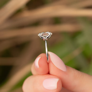 The Ashley Set With A 1 Carat Oval Lab Diamond