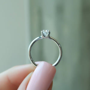 The Ashley Set With A 1 Carat Oval Lab Diamond