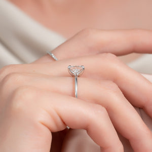 The Ashley Set With A 1.5 Carat Princess Lab Diamond