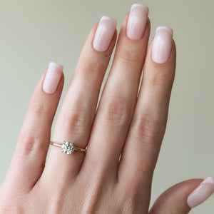 The Ashley Set With A Round Moissanite
