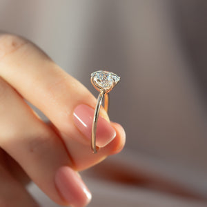 The Ashley Set With A 1 Carat Round Lab Diamond