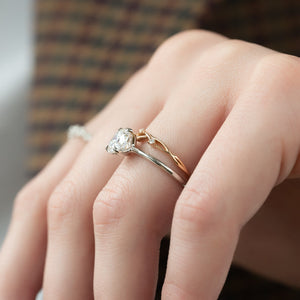 The Ashley Set With A 2 Carat Round Lab Diamond