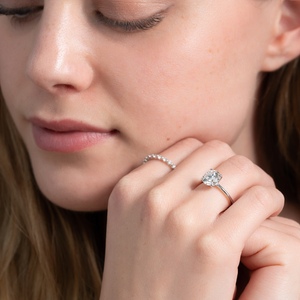 The Ashley Set With A 2 Carat Round Lab Diamond