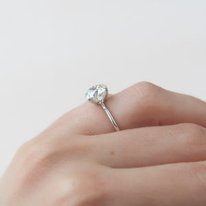 The Ashley Set With A 2 Carat Round Lab Diamond