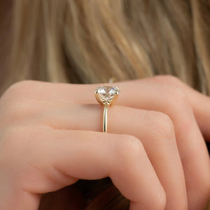 The Ashley Set With A 3 Carat Round Lab Diamond