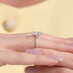 The Ashley Set With A 2 Carat Radiant Lab Diamond