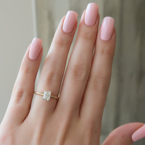The Ashley Set With A 3 Carat Radiant Lab Diamond