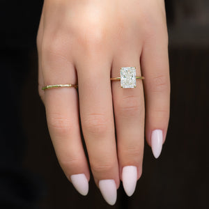 The Ashley Set With A 3 Carat Radiant Lab Diamond