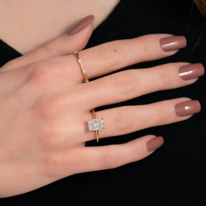 The Ashley Set With A 3 Carat Radiant Lab Diamond