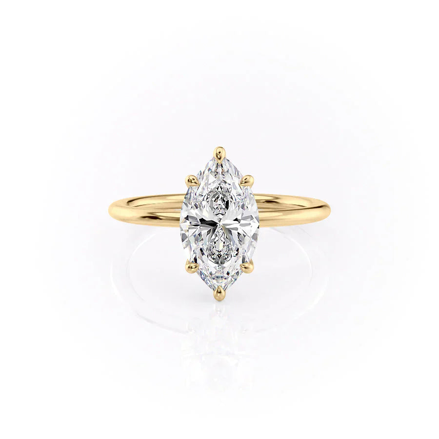 The Ashley Set With A Marquise Moissanite