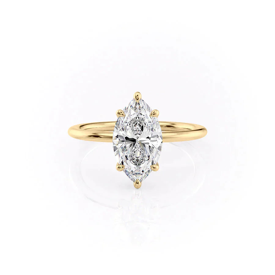 The Ashley Set With A 1 Carat Marquise Lab Diamond