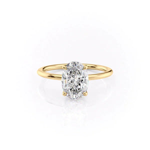 The Ashley Set With A 2 Carat Oval Lab Diamond