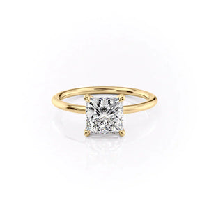 The Ashley Set With A 1.5 Carat Princess Lab Diamond