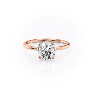 The Ashley Set With A 1 Carat Round Lab Diamond