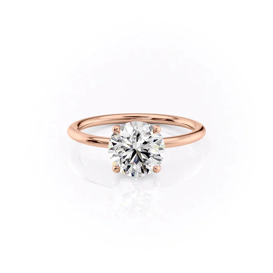 The Ashley Set With A 2 Carat Round Lab Diamond