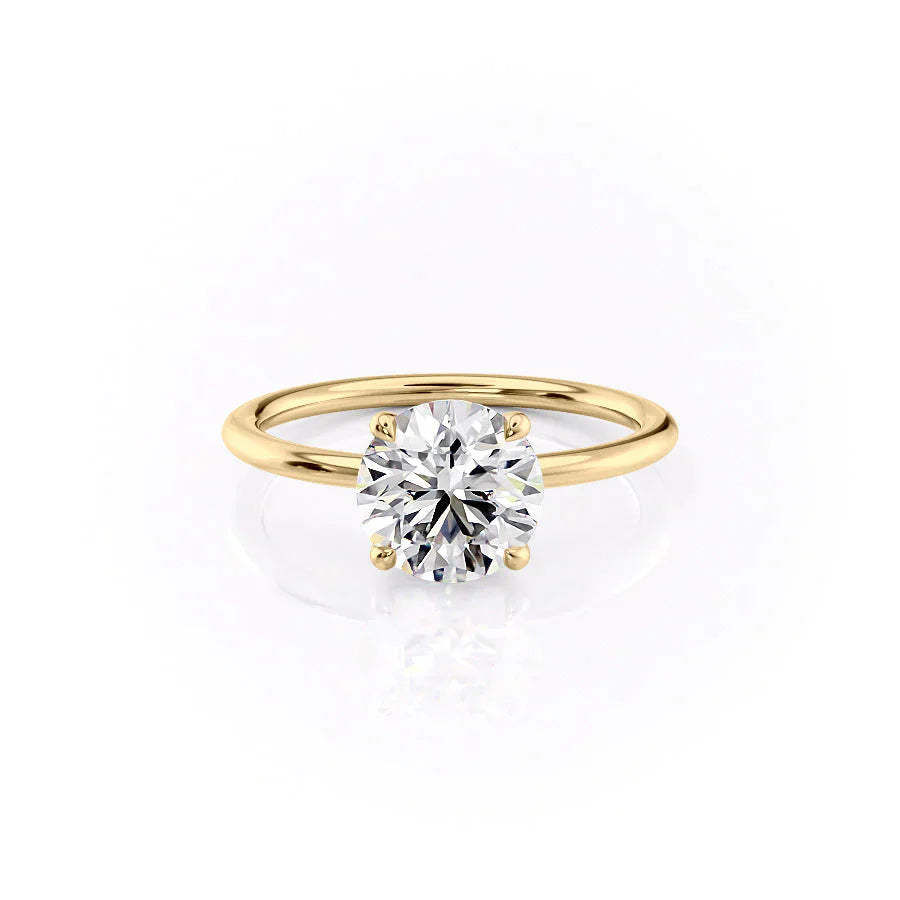 The Ashley Set With A 1 Carat Round Lab Diamond