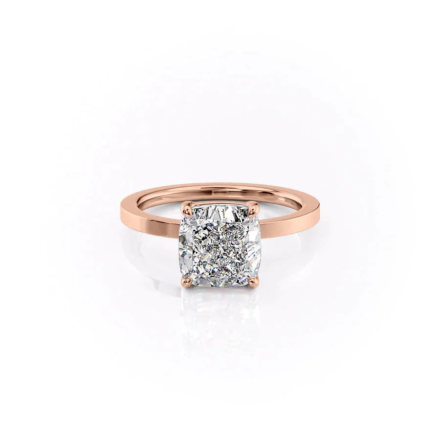 The Eleanor Set With A 1 Carat Cushion Moissanite