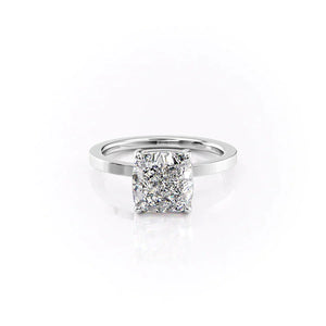 The Eleanor Set With A 1 Carat Cushion Lab Diamond