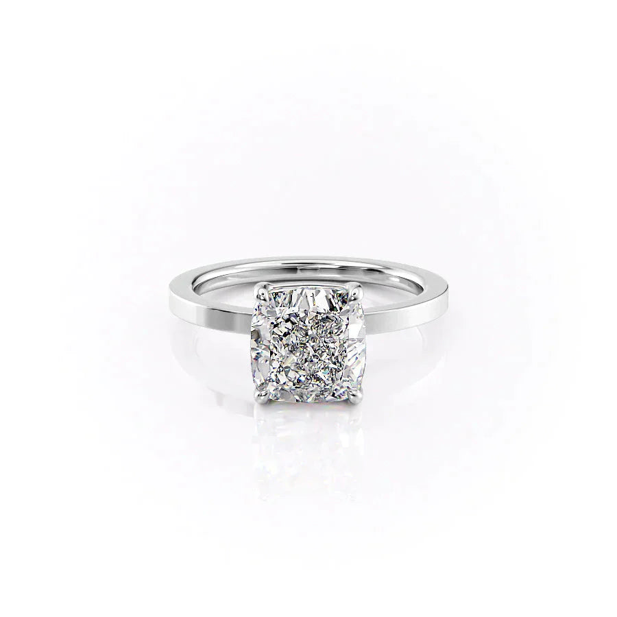 The Eleanor Set With A 3 Carat Cushion Lab Diamond