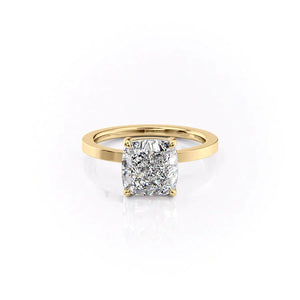The Eleanor Set With A 2.5 Carat Cushion Lab Diamond