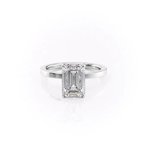 The Eleanor Set With A 3 Carat Emerald Lab Diamond