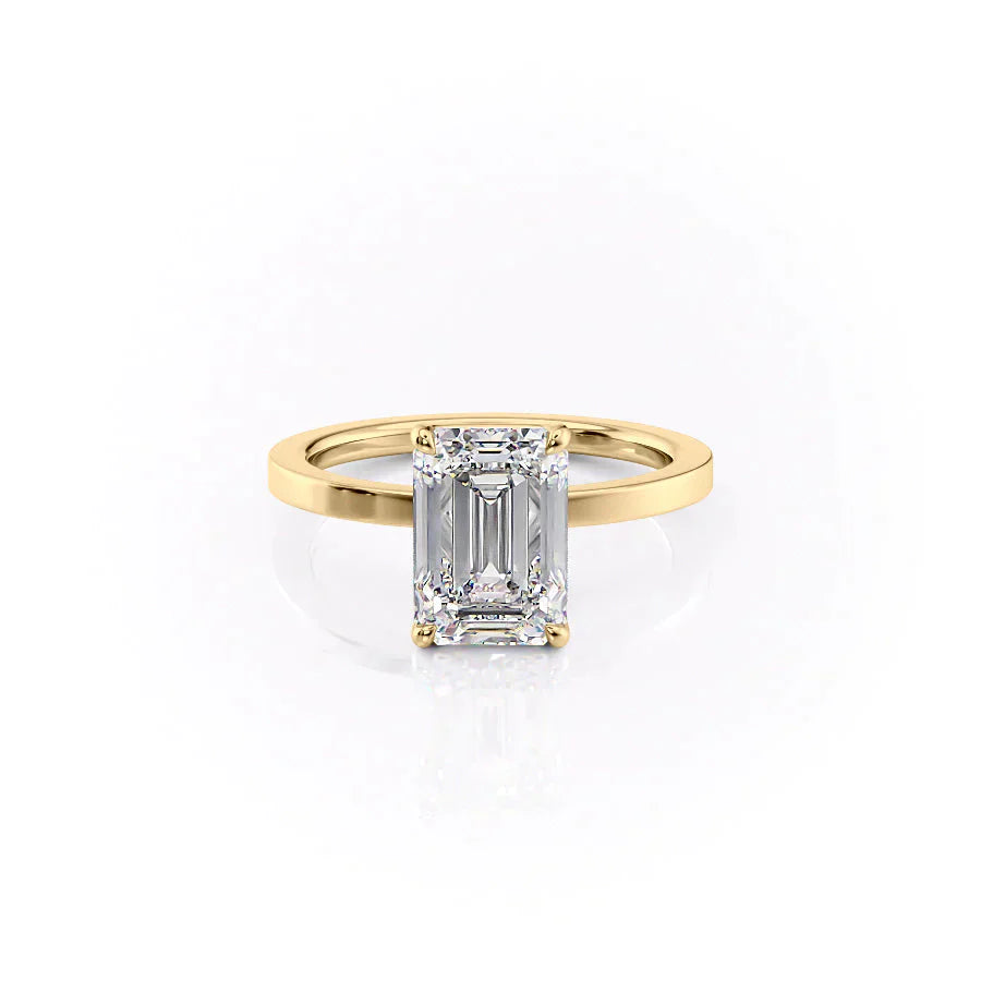 The Eleanor Set With A 1.5 Carat Emerald Lab Diamond