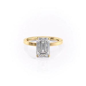 The Eleanor Set With A 2 Carat Emerald Lab Diamond