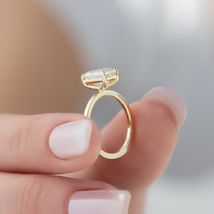 The Eleanor Set With A 1 Carat Emerald Moissanite
