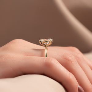 The Eleanor Set With A 1 Carat Oval Moissanite