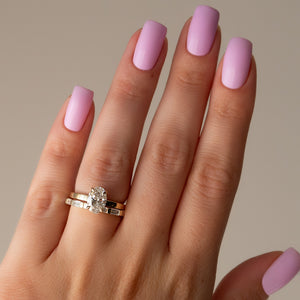 The Eleanor Set With A Oval Moissanite