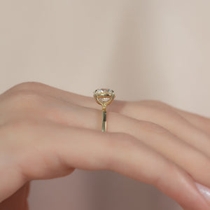 The Eleanor Set With A 5 Carat Round Moissanite