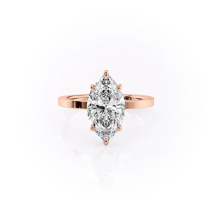 The Eleanor Set With A 5 Carat Marquise Moissanite