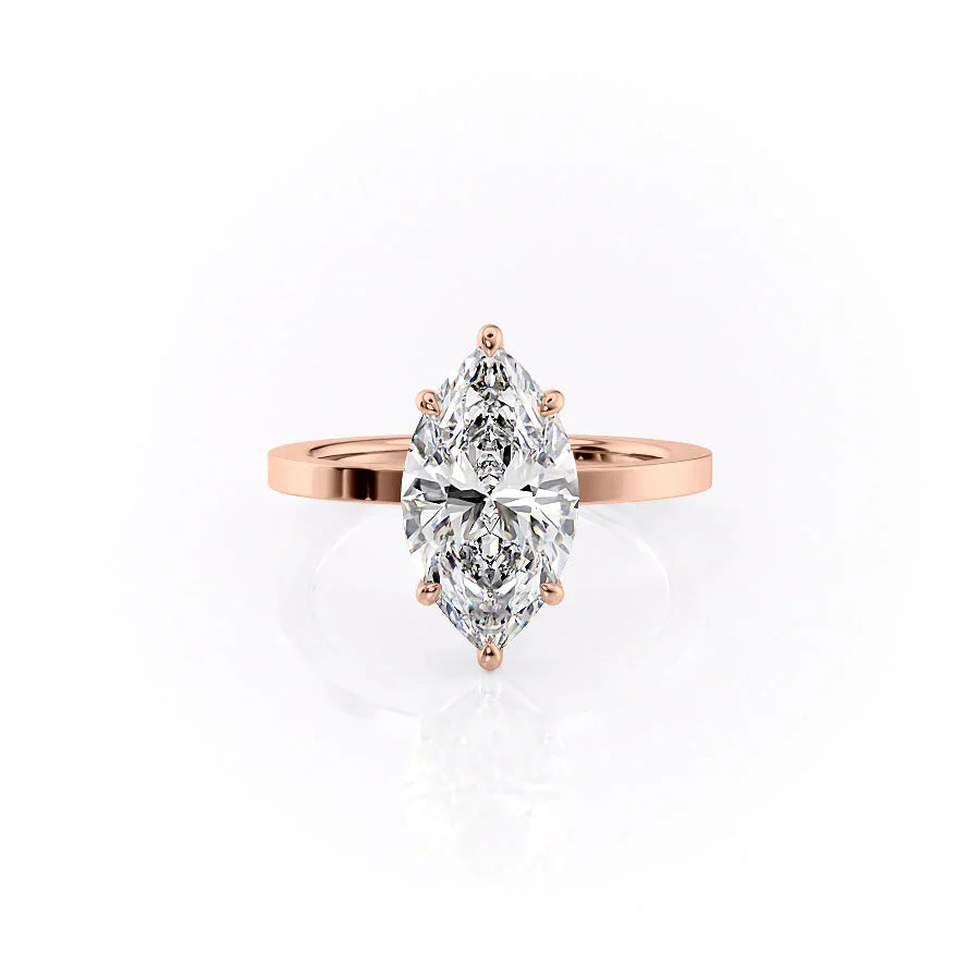 The Eleanor Set With A 1 Carat Marquise Moissanite