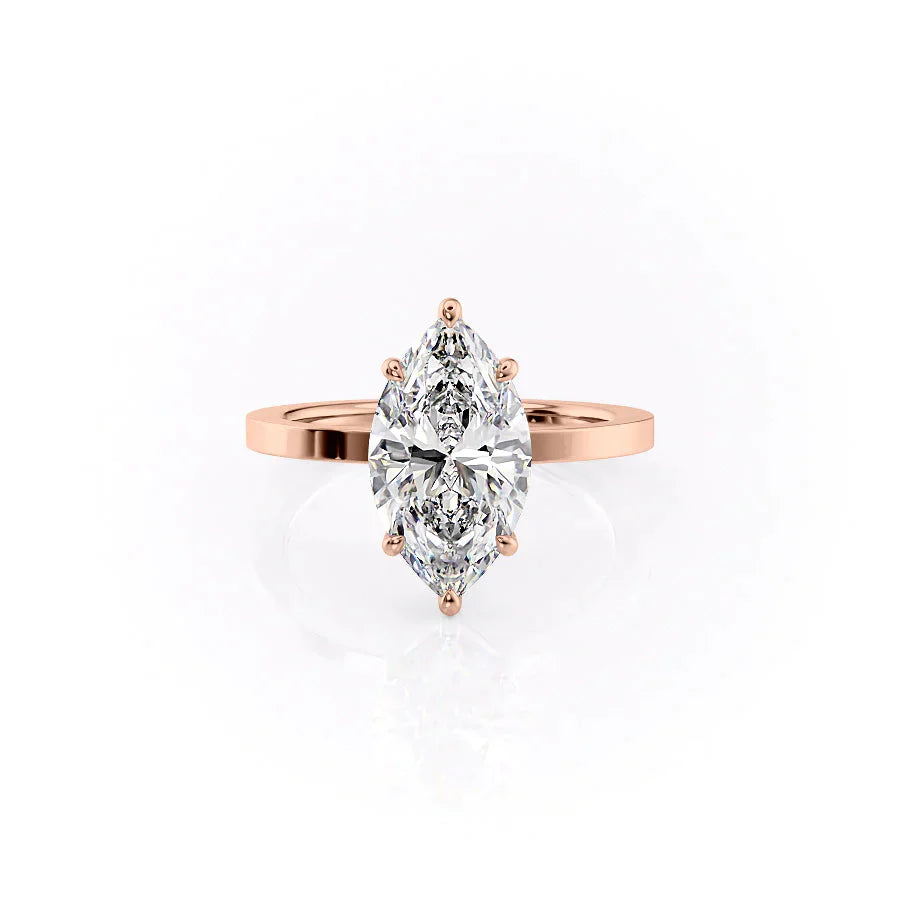 The Eleanor Set With A 2 Carat Marquise Lab Diamond