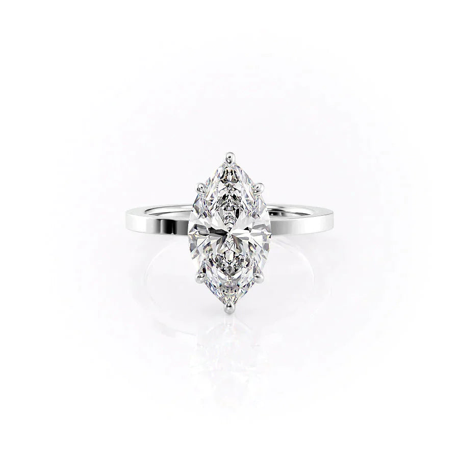 The Eleanor Set With A 1 Carat Marquise Lab Diamond