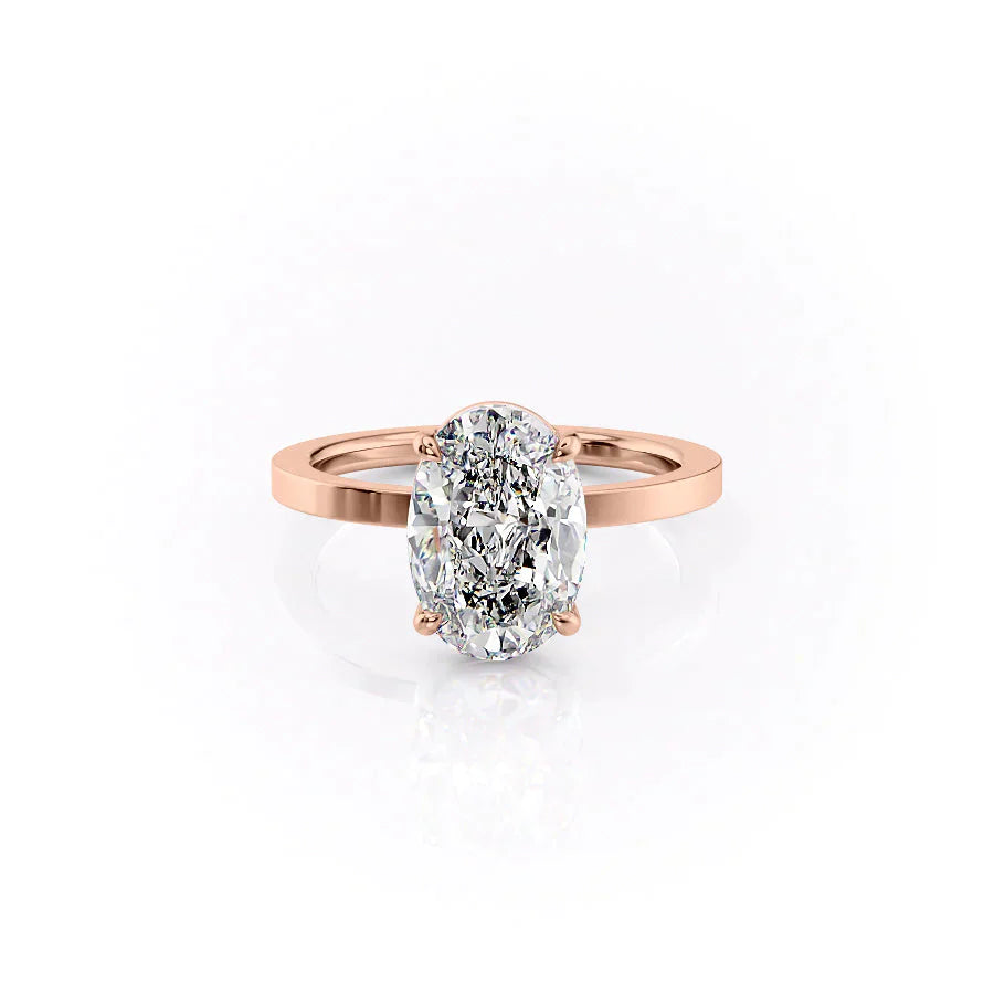 The Eleanor Set With A 5 Carat Oval Moissanite